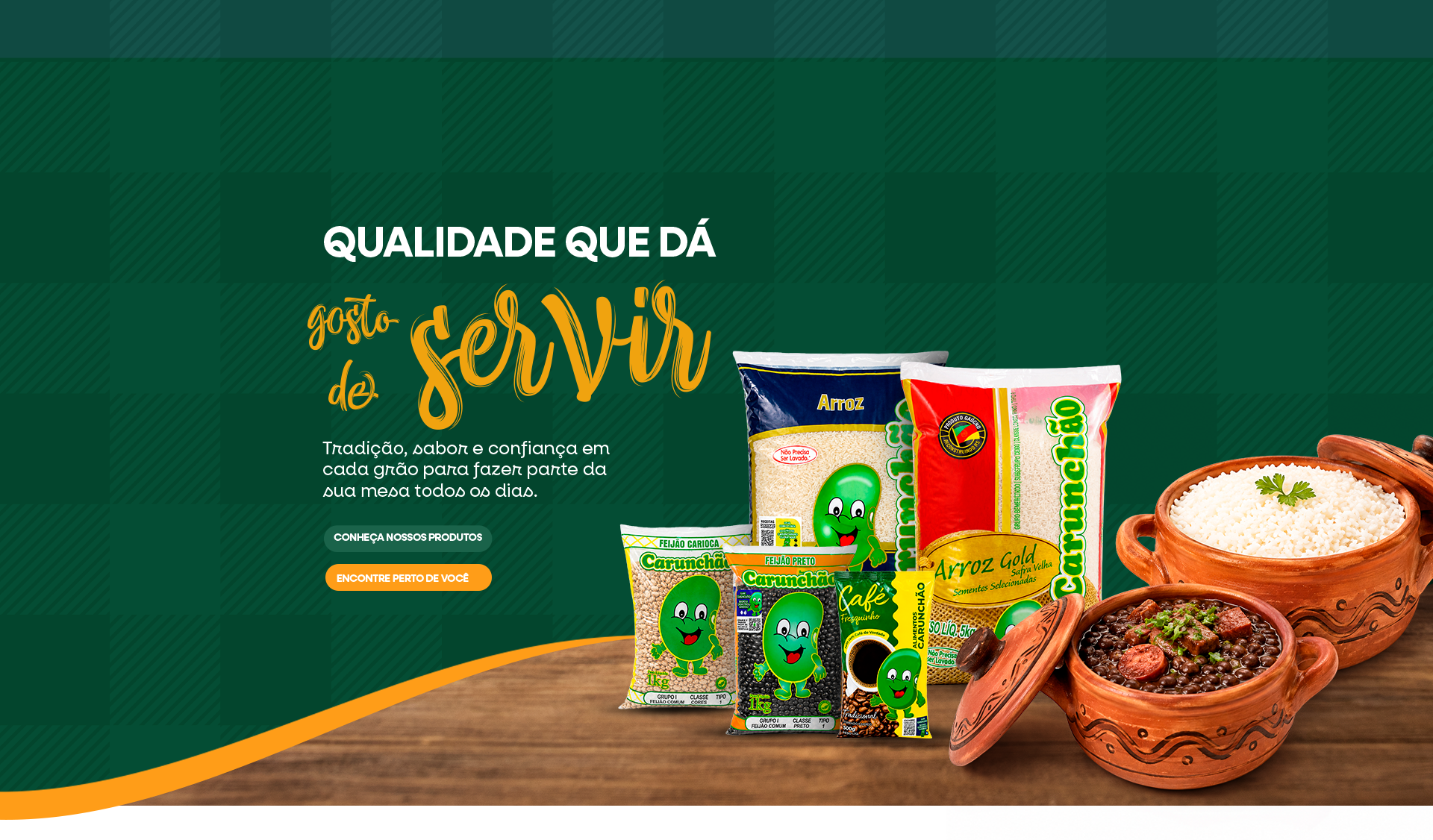Qualidade que dá gosto de servir. Tradição, sabor e confiança em cada grão para fazer parte da sua mesa todos os dias.