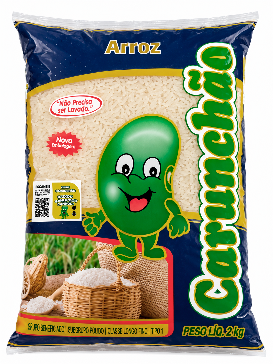 Embalagem de Arroz Carunchão 2 kg